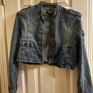 Angels Cropped Denim Jacket